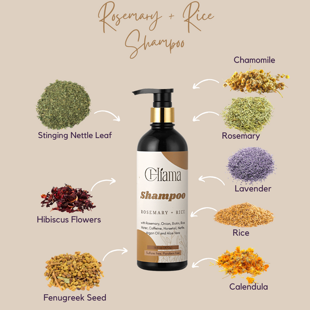 ChiamaOrganics herbal shampoo for natural hair care